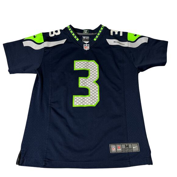 Russell Wilson #3 Seattle Seahawks NFL Nike Jersey Youth M 10/12 Blue‎ Pullover - Picture 1 of 12